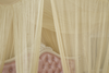 Vier Eckpfosten, elegantes Moskito-geschütztes Betthimmel-Set, Beige, Full/Queen/King