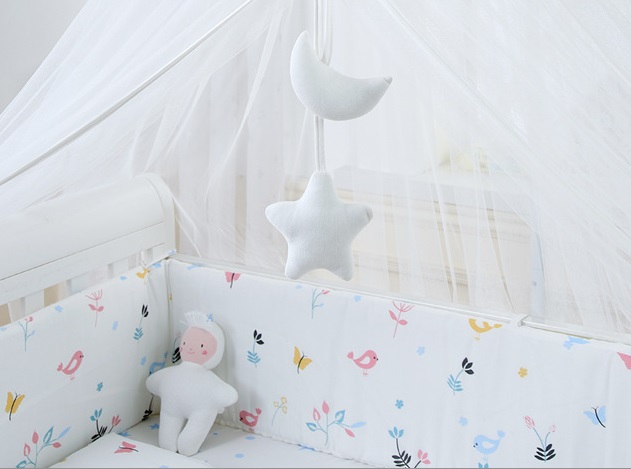 Bed Canopy Hanging Moskitonetz für Baby Crib Kids Lace Round Dome Fairy Netting