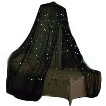 Heiße verkaufende leuchtende Stas-Dekor-Bettüberdachung, die schützende Moskitonetze faltet