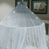 Neues Design Grau-Weiß-LED-Leuchten Leuchtende Dekoration Moskito-Bettnetze für Doppelbett