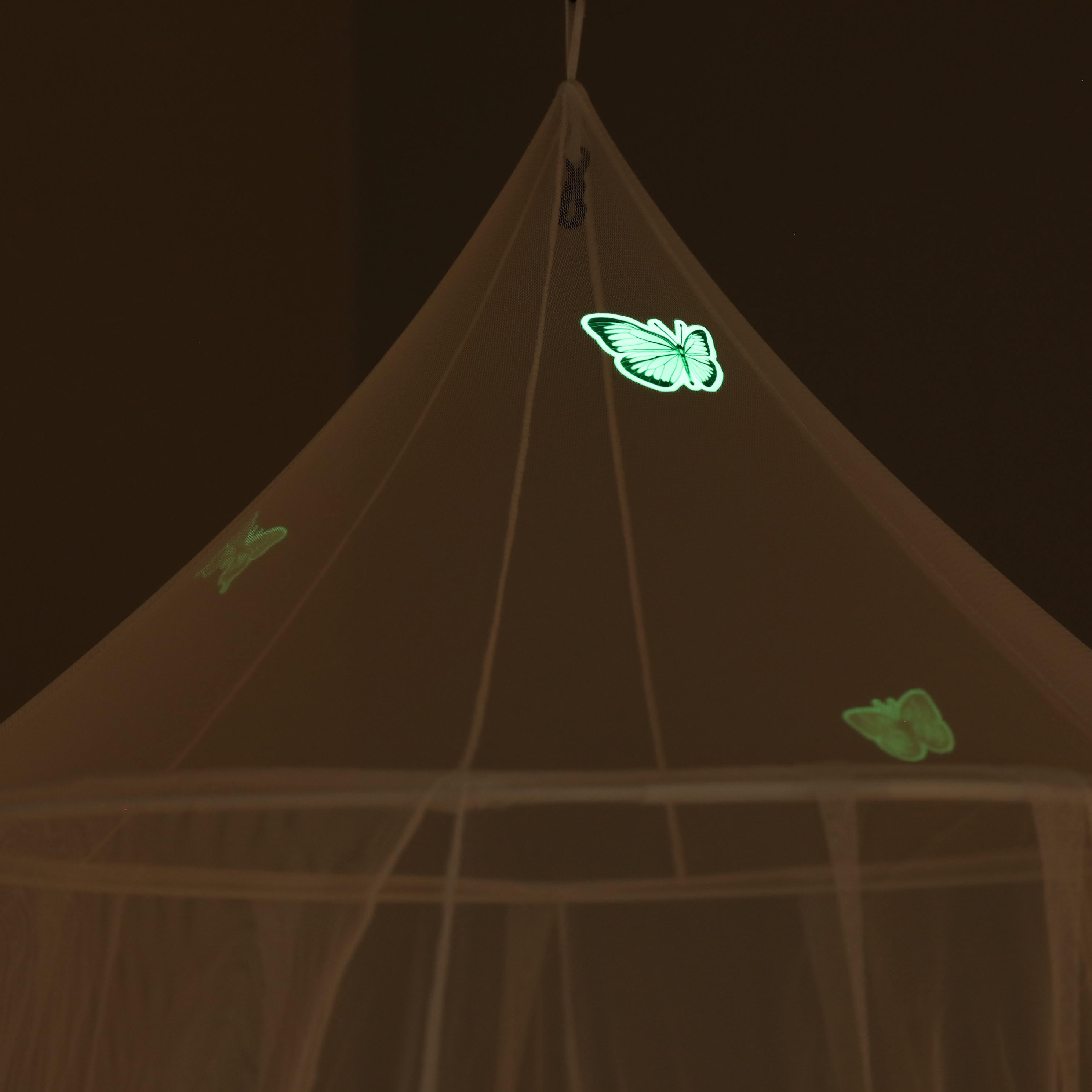 Baby Kleinkind Bett wächst in der Dunkelheit leuchtende Schmetterling Moskitonetz Krippe Netz