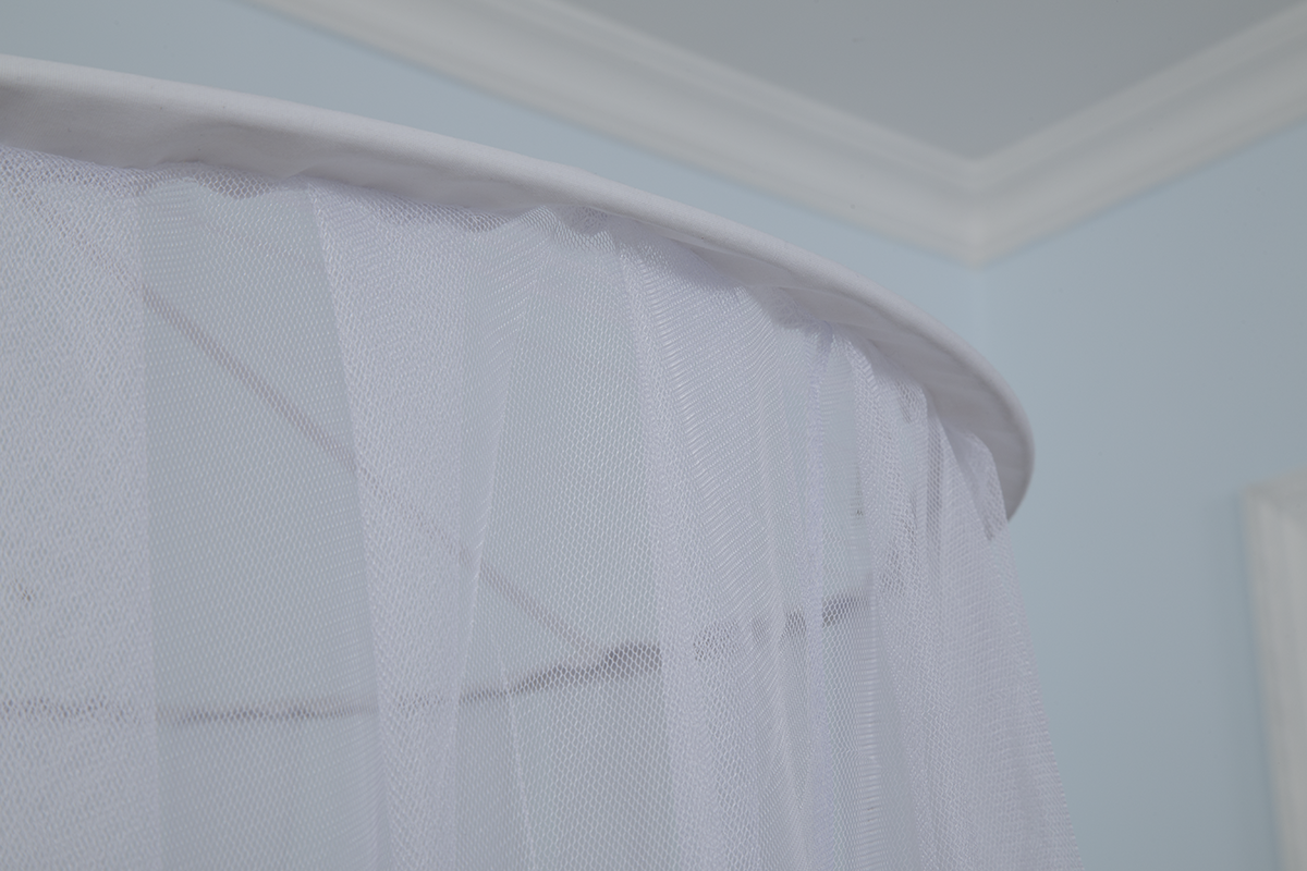 Weißes kreisförmiges konisches Moskitobett-Himmelsnetz für Schlafzimmer