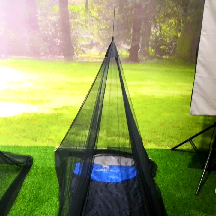 Camping Mosquito Bettnetz Bug Net für Single Cot Army Green für den Außenbereich