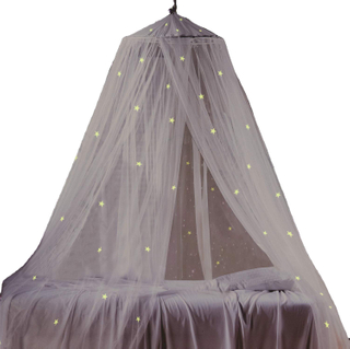 Beste Verkäufe Beliebte runde Moskitonetze Betthimmel mit fluoreszierenden Sternen