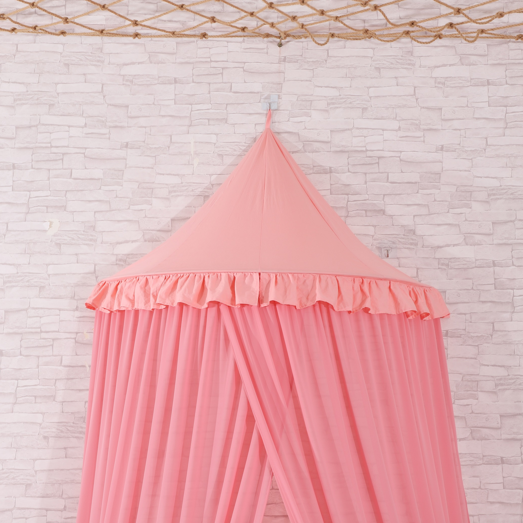2020 Neues Produkt Pink 100% Polyester Gefaltetes Hängendes Moskitonetz