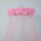 2020 Hot Sale Baby Mädchen Prinzessin Stil Pink Feather Circular Baby Moskitonetz