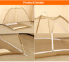 2020 Komfortabler, freistehender, eintüriger Campingvorhang Easy Dome Moskitonetze