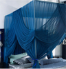 2020 High-End-Luxus-Palastboden Dreitürige Verschlüsselung Innenraumdekoration Kingsize-Bett Quadratisches Moskitonetz