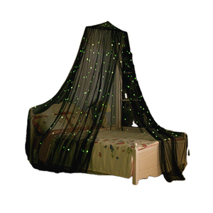 Heiße verkaufende leuchtende Stas-Dekor-Bettüberdachung, die schützende Moskitonetze faltet