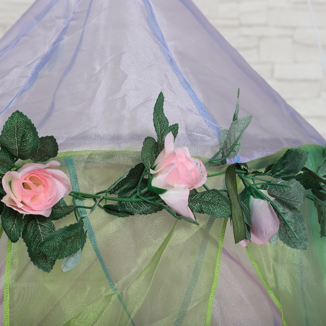 EBay Amazon Hot Sales Blumenfee für Mädchen Bett Geschützte Babybett Krone Baldachin Moskitonetze