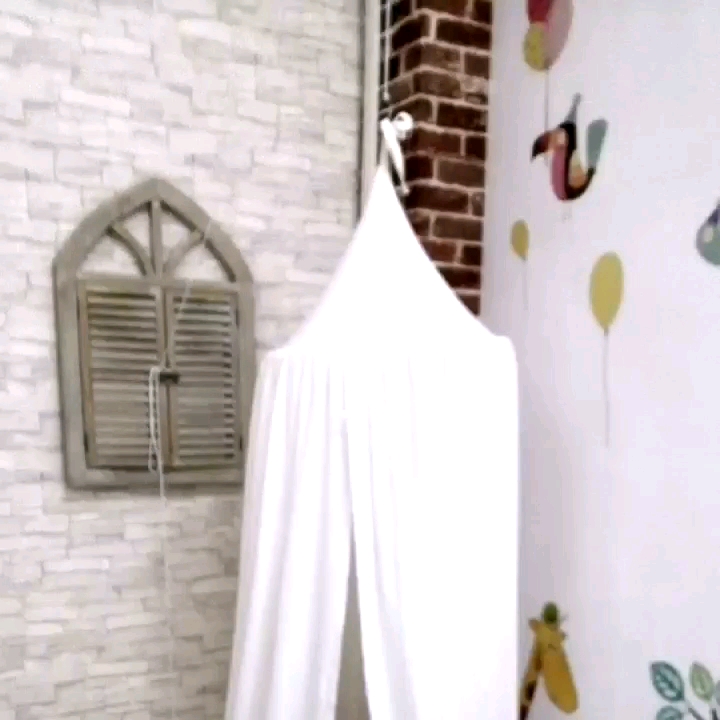 Home Decoration Hanging Dome Baumwolle Prinzessin Mädchen Weiß Betthimmel für Kinder