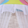 2020 New Style 100% Polyester Mehrfarbiger Regenschirm-Moskitonetz mit Mini-Ball