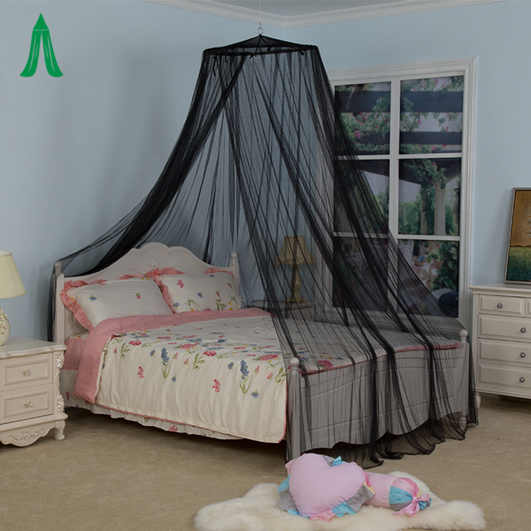 Neueste Heimtextilien Bett Kind Baldachin Schwarz Prinzessin Moskitonetz